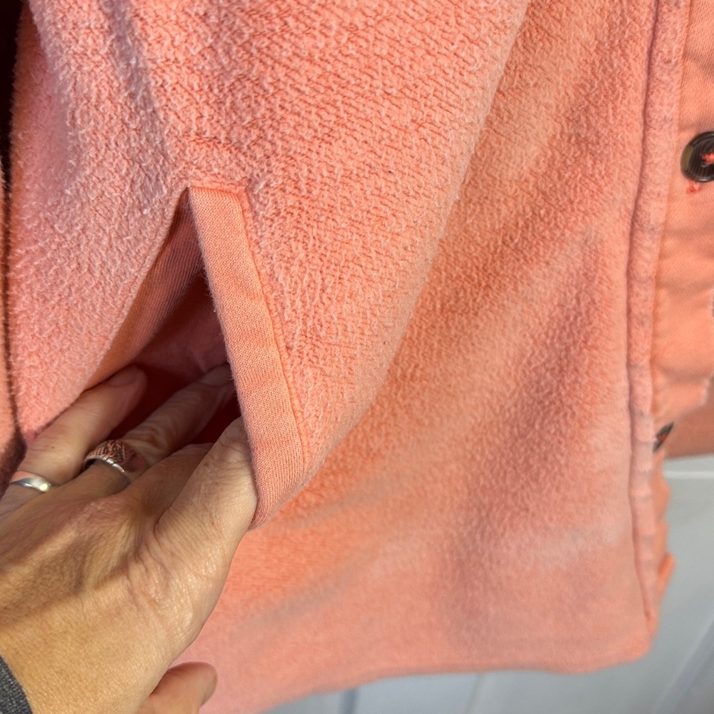 Free People We the Free Ruby Fleece Shirt Jacket W2126 Sz Large - Picture 5 of 11